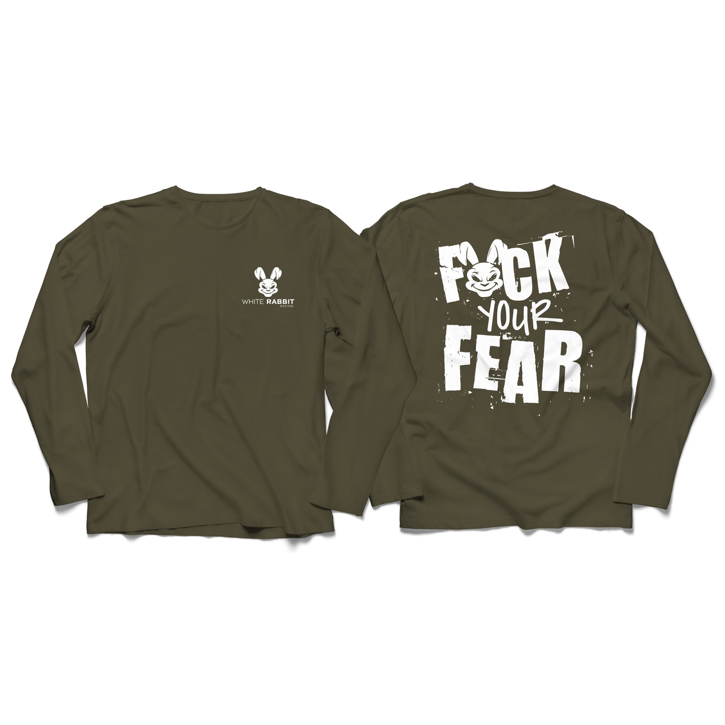 F YOUR FEAR LS - White Logo