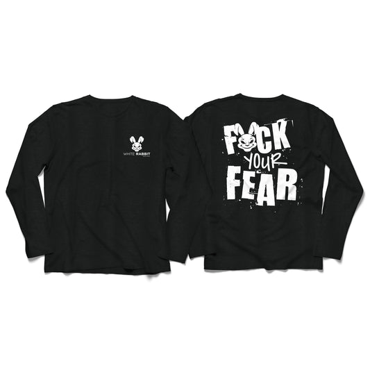 F YOUR FEAR LS - White Logo